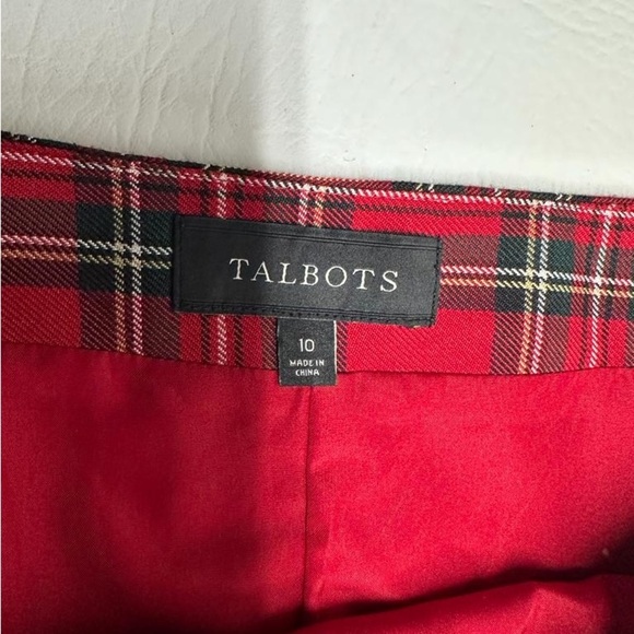 Talbots womens plaid Christmas mini skirts size 10 - Picture 4 of 6